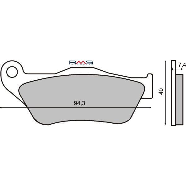 Plaquettes de Frein Organiques RMS Yamaha X-Max 250cc 