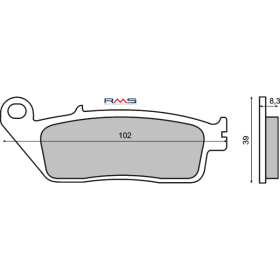 Plaquettes de Frein Organiques RMS Honda CBR 1000F