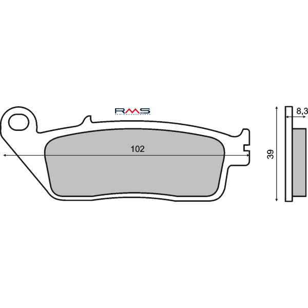 Plaquettes de Frein Organiques RMS Honda CBR 1000F 