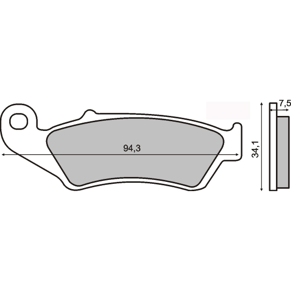 Plaquettes de frein organiques RMS Beta Eunduro RR 