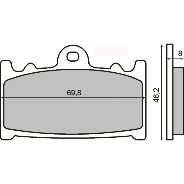 Plaquettes de Frein Organiques RMS Suzuki GSR 600 