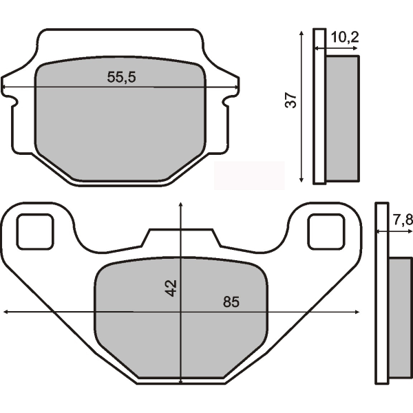 Plaquettes de Frein Organiques RMS Kawasaki GPZ 500S 