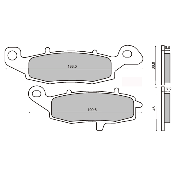 Plaquettes de Frein Organiques RMS Kawasaki ZR-7 