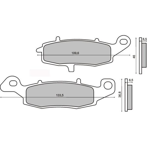 Plaquettes de Frein Organiques RMS Suzuki SV 650S 