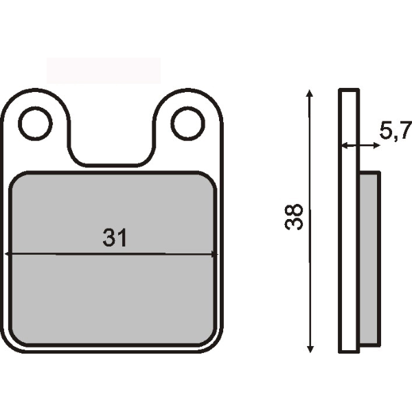 Plaquettes de Frein Organiques RMS Minimoto Polini 