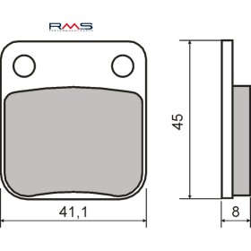 Plaquettes de Frein Organiques RMS Honda CG 125cc