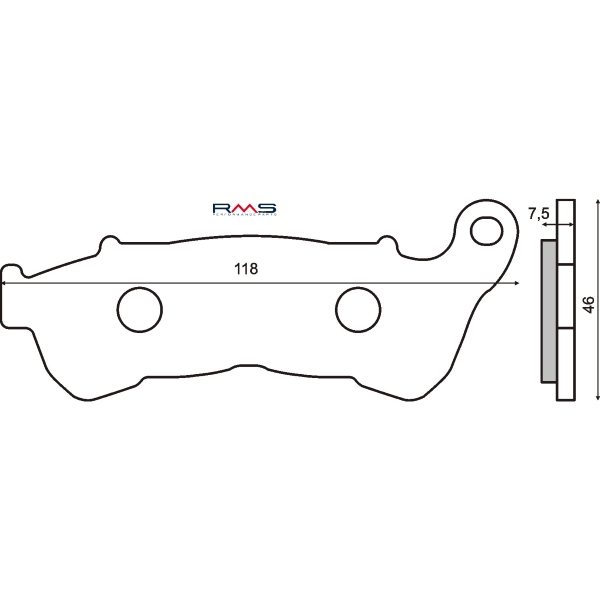 Plaquettes de Frein Organiques RMS Honda Sh 300cc 