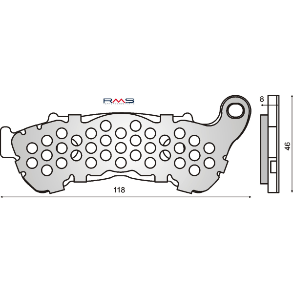 Plaquettes de Frein Organiques RMS Honda Sh 300cc 