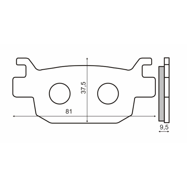 Plaquettes de Frein Organiques RMS Honda Sh 300cc 