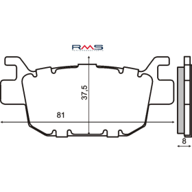 Plaquettes de Frein Organiques RMS Honda Sh 300cc