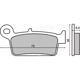 Plaquettes de Frein Organiques RMS Peugeot SV 125cc
