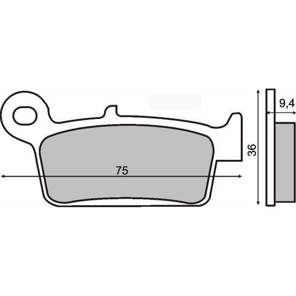 Plaquettes de Frein Organiques RMS Peugeot SV 125cc 