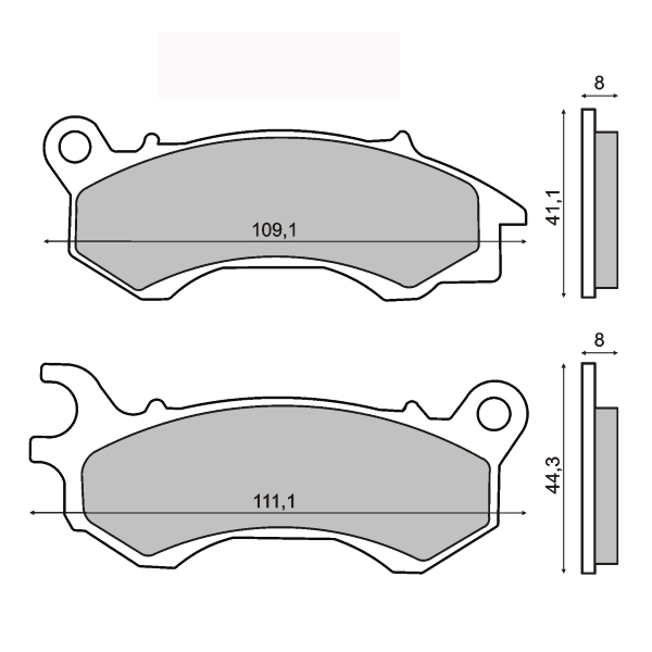 Plaquettes de Frein Organiques RMS Honda PCX 125-150cc 