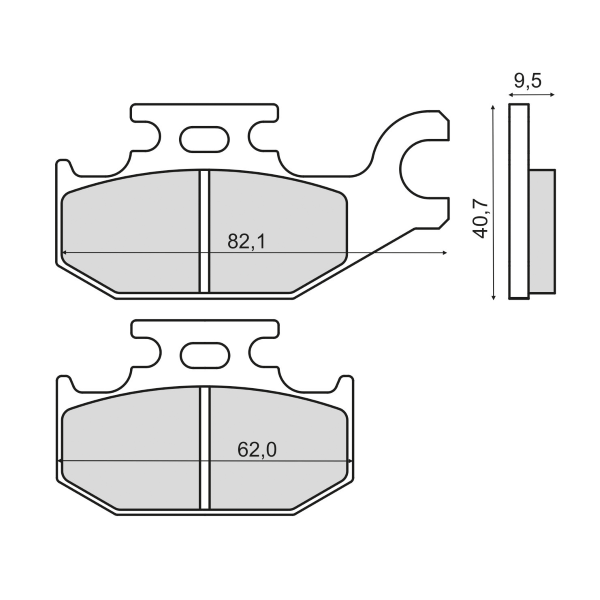 Plaquettes de Frein Organiques RMS Suzuki Burgman 125cc 