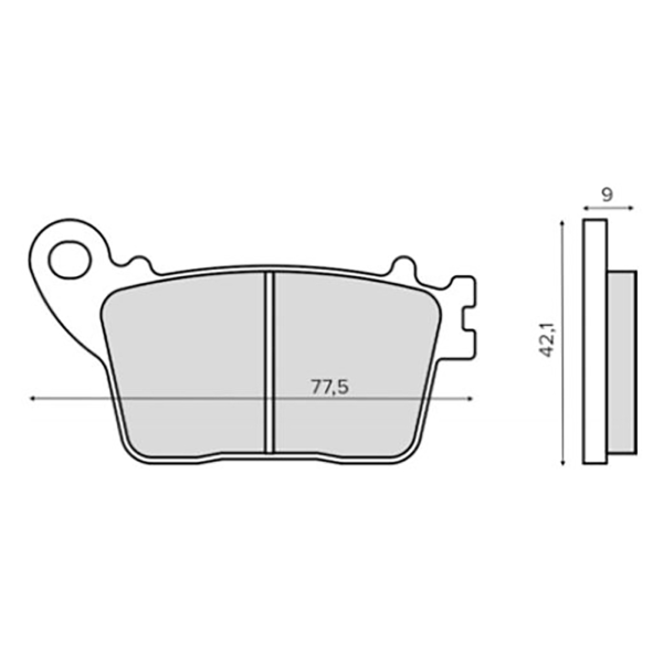 Plaquettes de Frein Organiques RMS Suzuki GSX-R600 