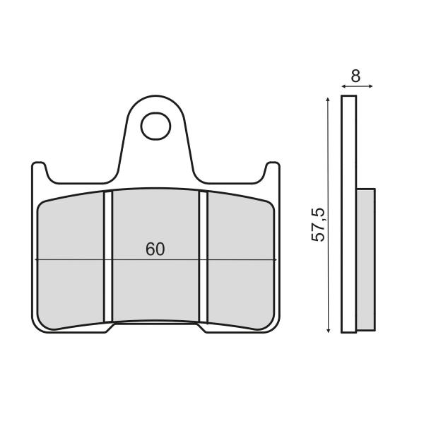 Plaquettes de frein organiques RMS Harley Davidson Sportster 