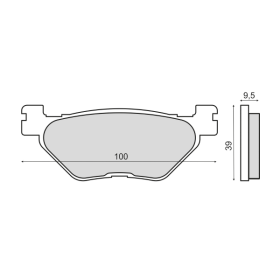 Plaquettes de Frein Organique RMS Yamaha TDM 900cc