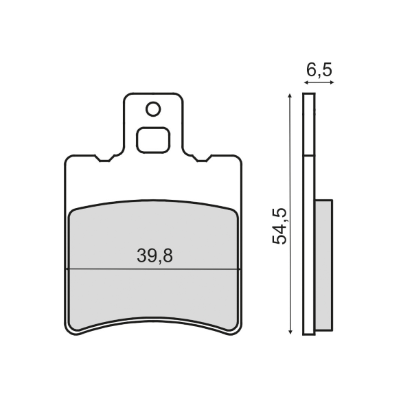 Plaquettes de Frein Organiques RMS Mbk Ovetto 50cc 