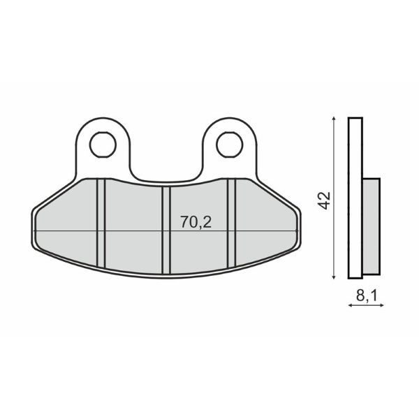 Plaquettes de Frein Organiques RMS Sym Joyride 200cc 