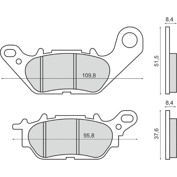 Plaquettes de Frein Organiques RMS Yamaha X-Max 300 