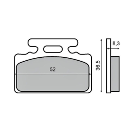 Plaquettes de Frein Organiques RMS Honda Plomb 50cc