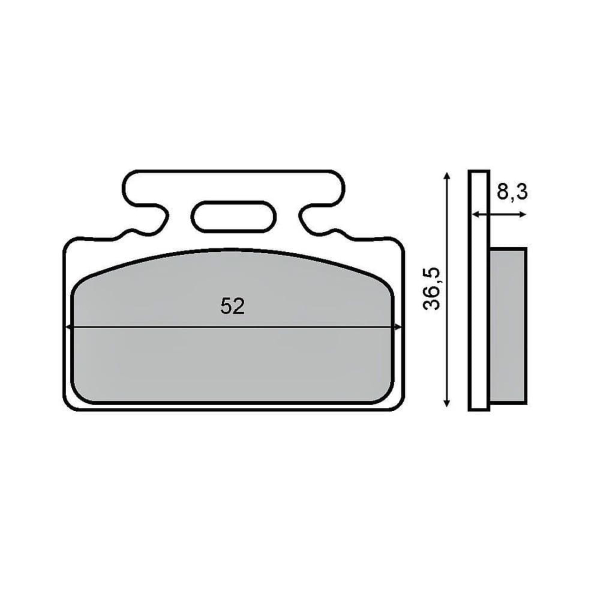 Plaquettes de Frein Organiques RMS Honda Plomb 50cc 