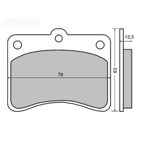 Plaquettes de Frein Organiques RMS Piaggio Porter 1200-1300cc