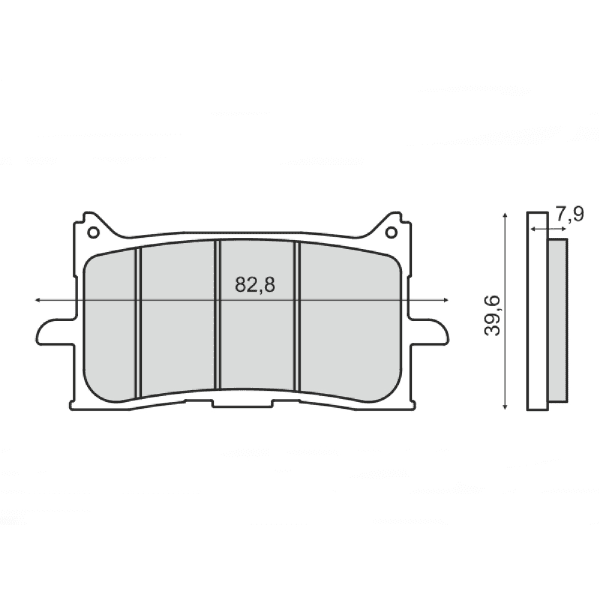 Plaquettes de Frein Organiques RMS Honda Honda X-ADV 750 