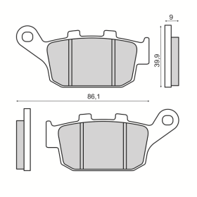 Plaquettes de Frein Organiques RMS Honda X-ADV 750