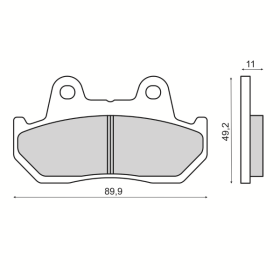 Plaquettes de Frein Organiques RMS Honda CB 125cc