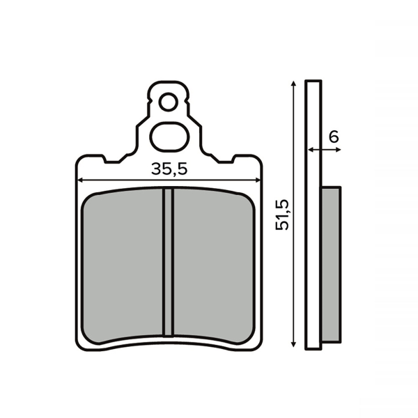 Plaquettes de Frein Organiques RMS Aprilia RS 50 