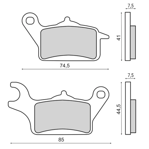 Plaquettes de Frein Organiques RMS Honda Vision 110 