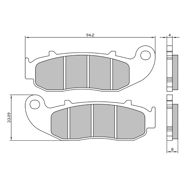 Plaquettes de Frein Organiques RMS Fantic Enduro-Motard 50/125cc 