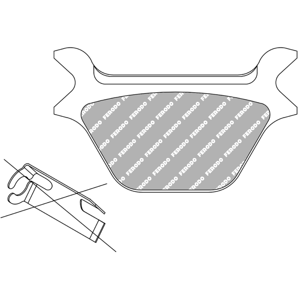 Ferodo Plaquettes de Frein Platine Route FDB2001P 