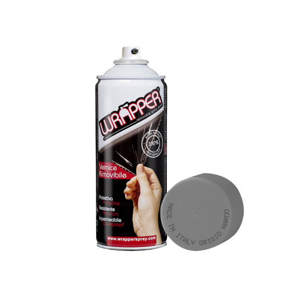 Wrapper Bombe de peinture amovible gris nardo 400ml 