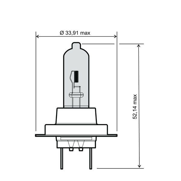 Ampoule RMS H7 12V 55W - Blanche 