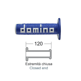 DOMINO Poignées tout-terrain bleu/blanc