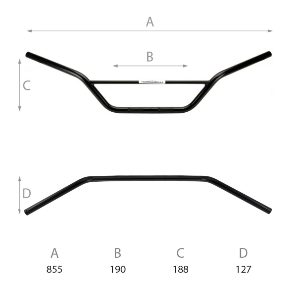 Guidon Domino Offroad L - 855mm 