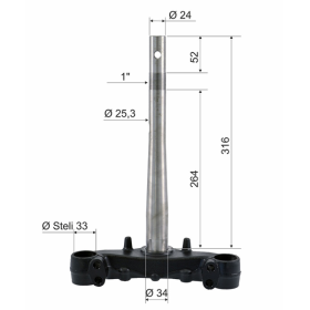 Jeu de direction de fourche RMS Honda Sh 125-150cc