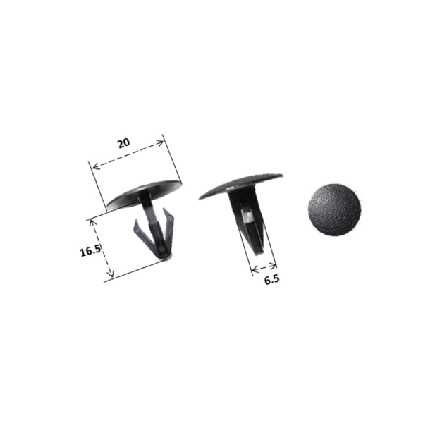 Rivet plastique RMS Honda 90685-SA5-003 