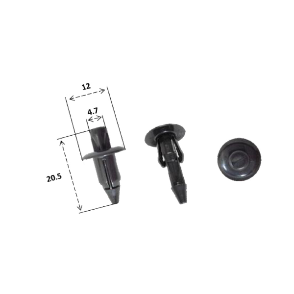 Rivet plastique RMS Suzuki 09409-06314-5PK 