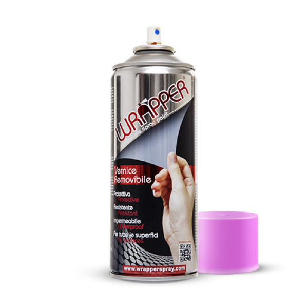 Wrapper AÃ©rosol de peinture amovible Fluo Fuxia 400ml 