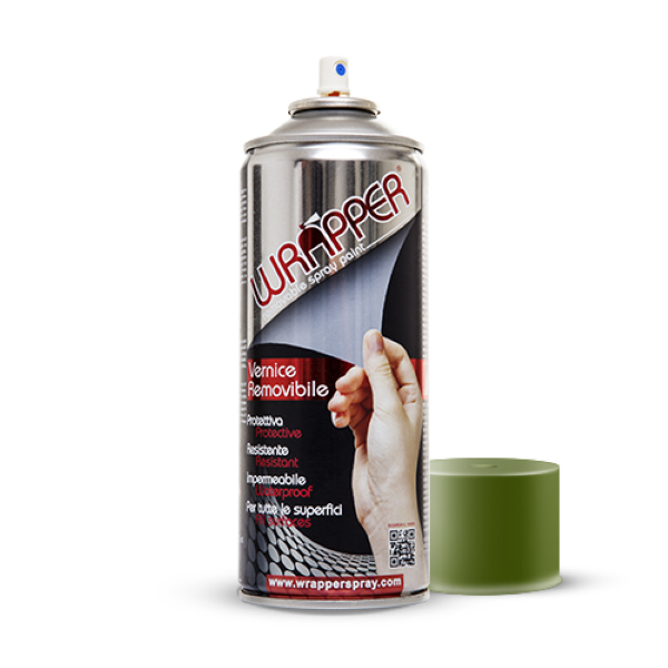 Wrapper Bombe de peinture amovible Roseau Vert 400ml 