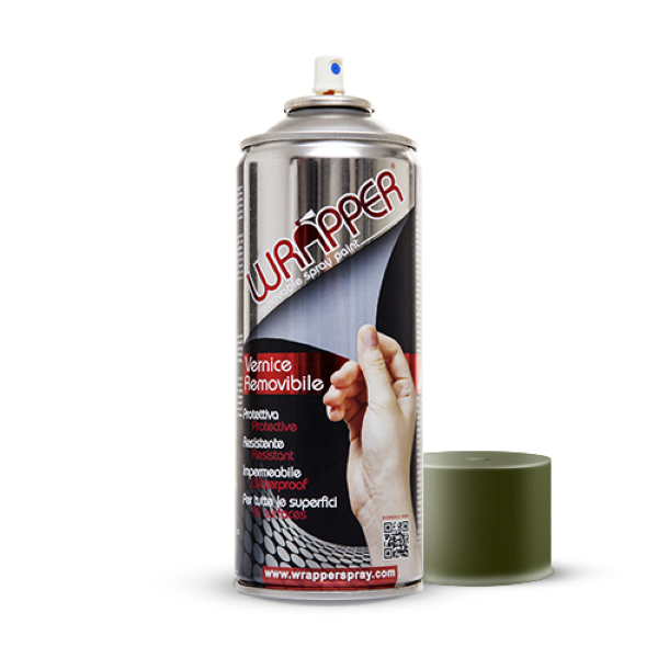 Wrapper Bombe de peinture amovible Kaki Olive 400ml 