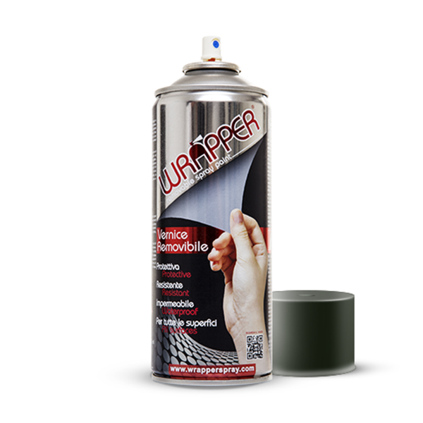 Wrapper Bombe de peinture amovible Titanium Mat Metalized Grey 400ml 
