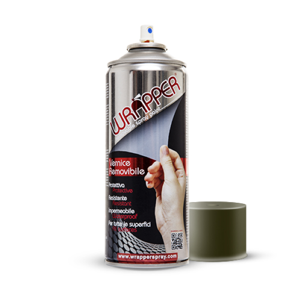 Wrapper Bombe de peinture amovible Gris Vert 400ml 