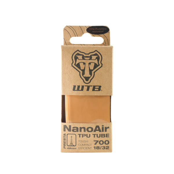 Tube NanoAir TPU - 700x18/32, valve Presta 48 mm, para noir (tan) 