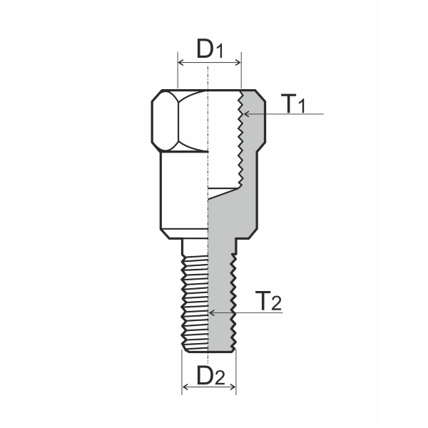 Adaptateur de rÃ©troviseur RMS M8 droite - Adaptateur de rÃ©troviseur droit M10 