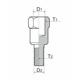 Adaptateur de rétroviseur RMS M10 Gauche - Adaptateur de rétroviseur gauche M8