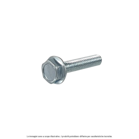 Vis à tête hexagonale galvanisée RMS avec collerette M5X20